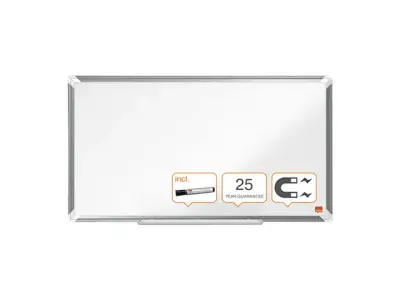 Whiteboard Nobo Premium Plus Widescreen 40x71cm emaille bij DiscountOffice.nl