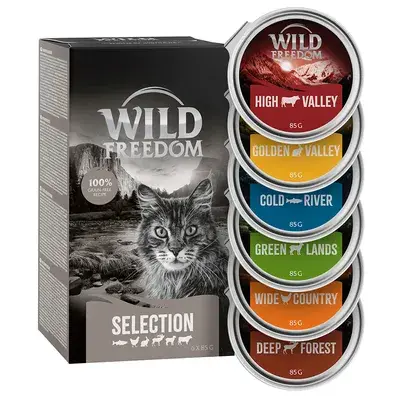Wild Freedom Adult Kuipje 6 x 85 g Kattenvoer Gemengd pakket bij Bitiba