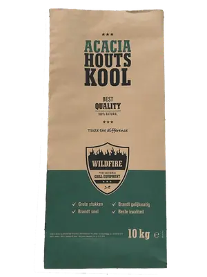 Wildfire Houtskool 10 KG Acacia bij Barbecueplein