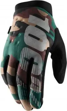 Winterhandschoen 100% Brisker Camo Black bij BCS Racing