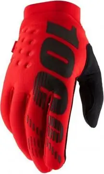 Winterhandschoen 100% Brisker Rood bij BCS Racing