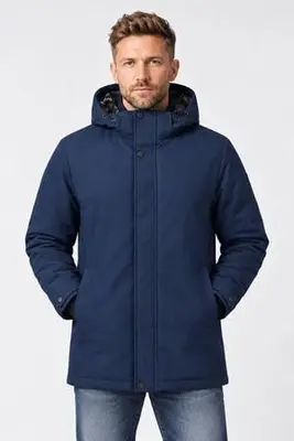 winterjas - donkerblauw bij Wehkamp