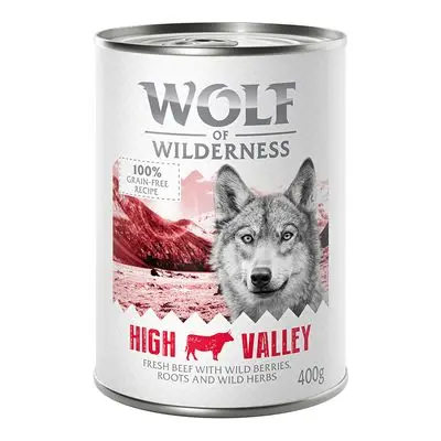 Wolf of Wilderness Hondenvoer 6 x 400 g High Valley - Rund bij Bitiba
