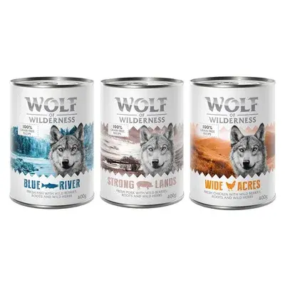 Wolf of Wilderness Hondenvoer 6 x 400 g Mix: Vis, Varken en Kip bij Zooplus