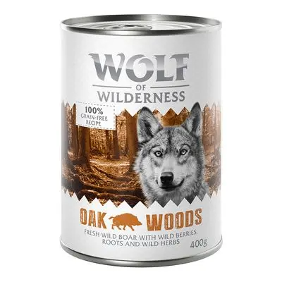 Wolf of Wilderness Hondenvoer 6 x 400 g Oak Woods - Wildzwijn bij Zooplus