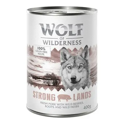 Wolf of Wilderness Hondenvoer 6 x 400 g Strong Lands - Varken bij Zooplus
