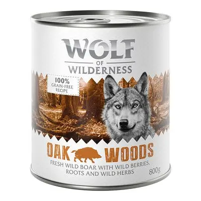 Wolf of Wilderness Hondenvoer 6 x 800 g Oak Woods - Wildzwijn bij Zooplus