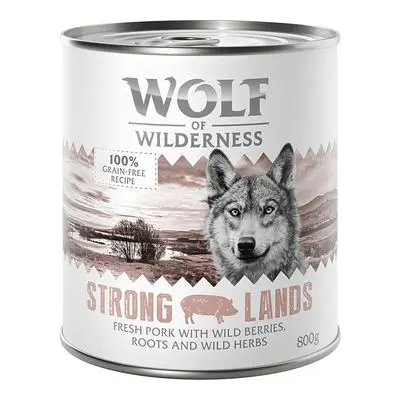 Wolf of Wilderness Hondenvoer 6 x 800 g Strong Lands - Varken bij Zooplus