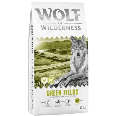 Wolf of Wilderness Senior "Green Fields" Hondenvoer met Lam - Graanvrij 12 kg: Nieuw Recept bij Bitiba