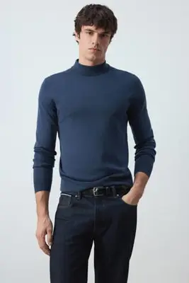 wollen trui - donkerblauw bij Wehkamp