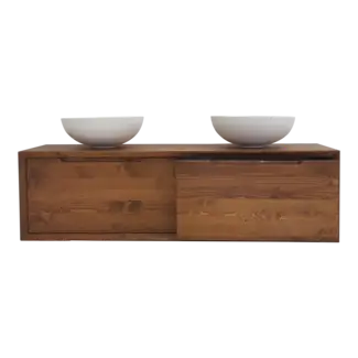 Wood, Badkamermeubel hout,160 cm bij Sanitear