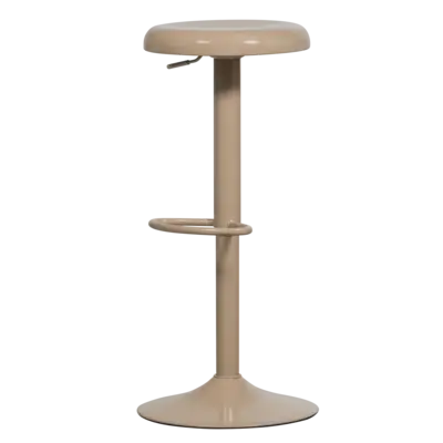 WOOOD Isaac Barkruk - Metaal - Zand - 81x39x39 bij fonQ