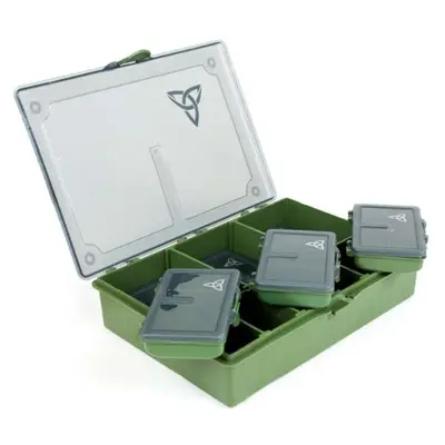 X2 Opberg box | 7 Delen | Karper Tacklebox Medium | Viskoffer | 26x18x5.5cm bij Raven Hengelsport