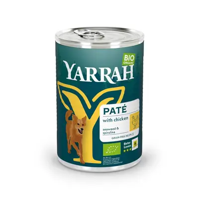 Yarrah Bio Pate Graanvrij - Hondenvoer - 400 Gram - Kip bij Welkoop