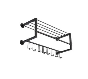 Ylumen Kapstok Small-Black B 70 cm H 37 cm zwart bij Lamponline