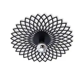 Ylumen Plafondlamp Ombra Ø 50 cm zwart bij Lamponline