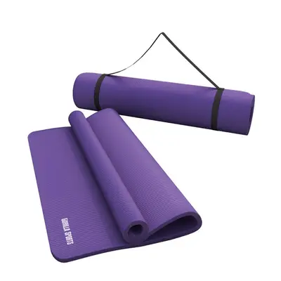Yogamat Deluxe 190 x 100 x 1,5 cm paars bij Gorilla Sports