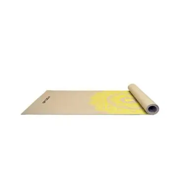 Yogamat - Focus Fitness - Grijs met Print bij Betersport