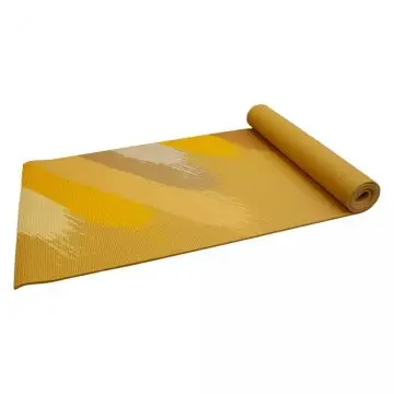 Yogamat - Senz Sports Premium - Geel met print bij Betersport