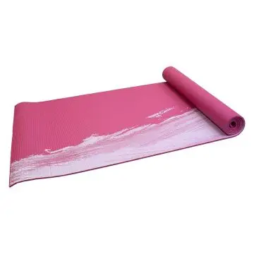 Yogamat - Senz Sports Premium - Roze met print bij Betersport
