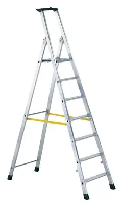 Zarges 42455 Z300 Step ladder with Treads, one side openable 5 Treads incl. platform bij Toolnation