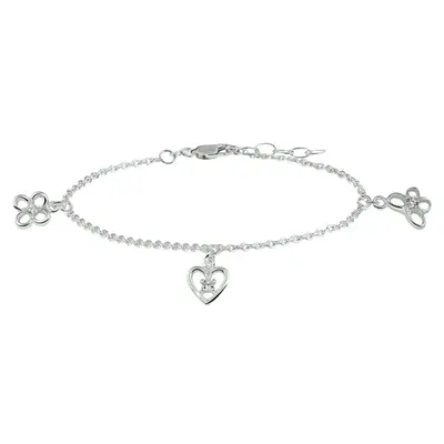 Zilveren Armband Bedel Assortiment 13 + 2 cm 1321793 bij Juwelier van Dam