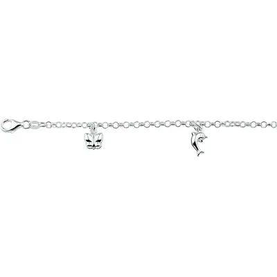 Zilveren Armband Diverse Bedels 15 cm 1321792 bij Juwelier van Dam