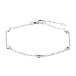 Zilveren armband met hartjes bij Zilver.nl
