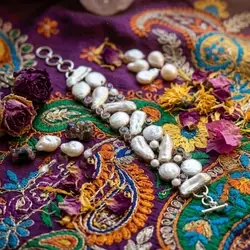 Zilveren armband met parels en toermalijn bij Zilver.nl