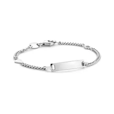 Zilveren Graveerarmband Gourmet Plaat 4,2 mm 11 - 13 cm 1327373 bij Juwelier van Dam