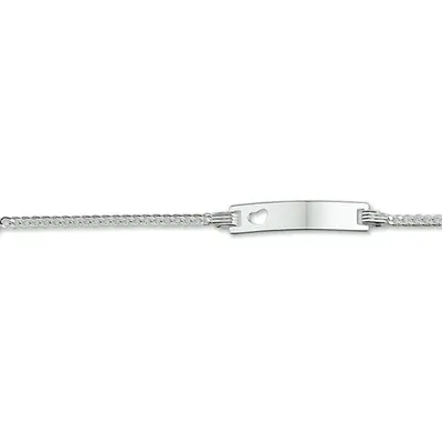 Zilveren Graveerarmband Gourmet Plaat 4,2 mm 9 - 11 cm 1327733 bij Juwelier van Dam