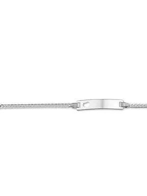 Zilveren Graveerarmband Hart 9-11 cm 1322786 bij JuweliersWebshop