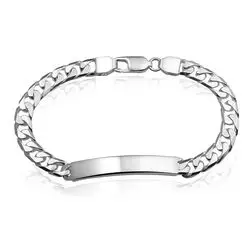 Zilveren naamplaat armband 6 mm 19-20-21 cm bij Zilver.nl