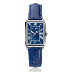 ZINZI Elegance horloge blauw leren bij Zilver.nl