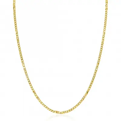 ZINZI Gold 14 karaat gouden massieve gourmet ketting met valkenoog schakels 2mm breed 41-43cm ZGC498 bij ZINZI