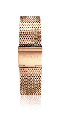 ZINZI stalen mesh horlogeband roségoudkleurig 14mm LADYBAND2 bij ZINZI