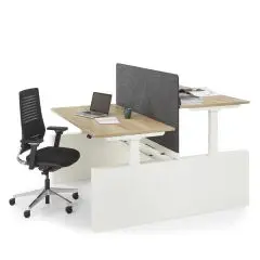 Zit-sta bench bureau Flex 3+ Elektrisch Wang bij Kantoormeubelencenter.nl