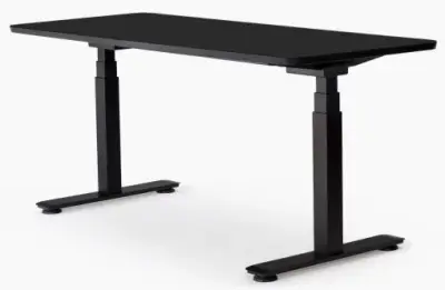 Zit-sta bureau Hop Koplus 160x80cm zwart bij Stumpel