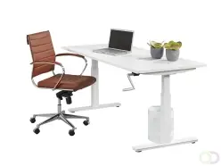 Zit/Sta bureau Office Deals Grissom slinger verstelbaar bij Office-Deals