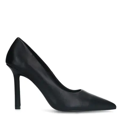 Zwart leren pumps bij Sacha