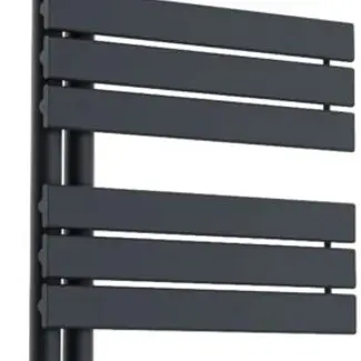 zwarte badkamer radiator compact 40 cm breed bij Sanitear