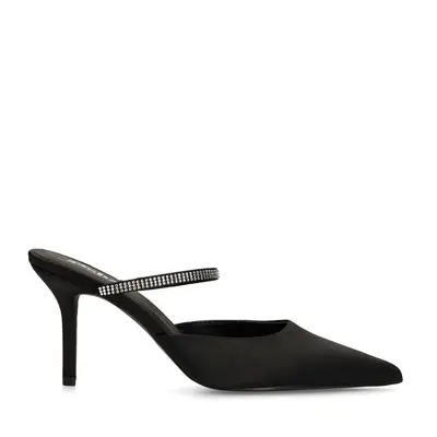 Zwarte pumps met strass bandje bij Sacha