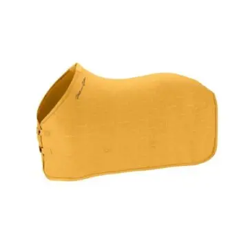 Zweetdeken Eskadron Platinum Fleece Stamp Bit Golden Yellow bij Equidrome