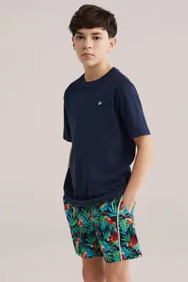 zwemshort groen/rood/blauw bij Wehkamp