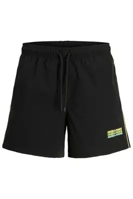 zwemshort met logo zwart bij Wehkamp