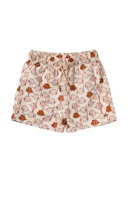 zwemshort offwhite/brique bij Wehkamp