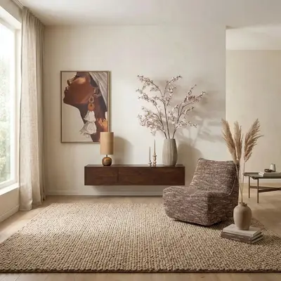 Zwevend tv meubel Vision Bruin Mangohout 160 cm bij Mokana Meubelen