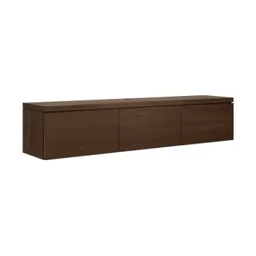 Zwevend TV-meubel Vista Donkerbruin - 181x38x40 cm bij Woonexpress